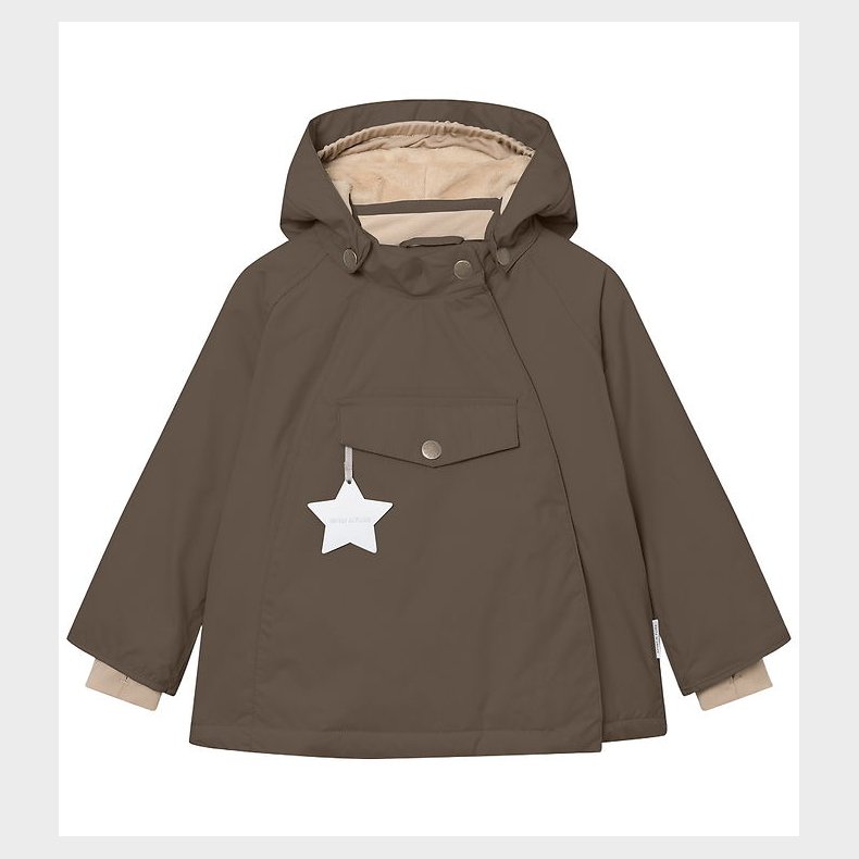 Mini A Ture Vinterjakke - MatWang Fleece - Tarmac green