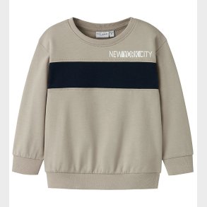 Name It Sweatshirt - NmmVance - Island Fossil m. Sort