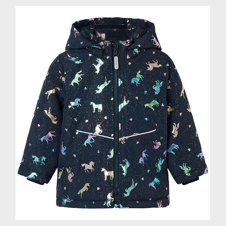 Name It Dynejakke - Noos - NmfMaxi - Dark Sapphire/Unicorn