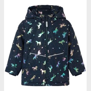Name It Dynejakke - Noos - NmfMaxi - Dark Sapphire/Unicorn