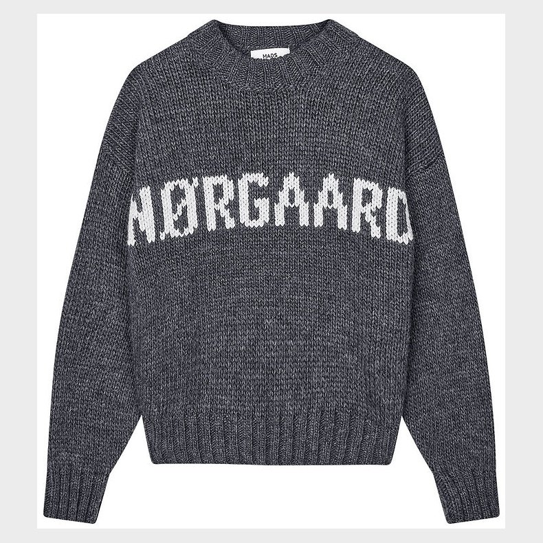 Mads Nrgaard Bluse - Strik - Charcoal Melange/Nature Melange