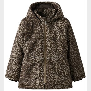 Name It Vinterjakke - Noos - NkfMaxi - Travertine/LEO