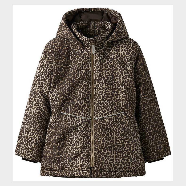 Name It Vinterjakke - Noos - NkfMaxi - Travertine/LEO