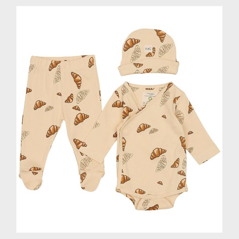 VACVAC Gave�ske - Bukser m. F�dder/Hue/Body l/� - Rib - Croissan