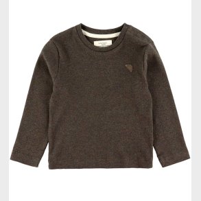 VACVAC Bluse - Carlet - Rib - Dark Brown Melange