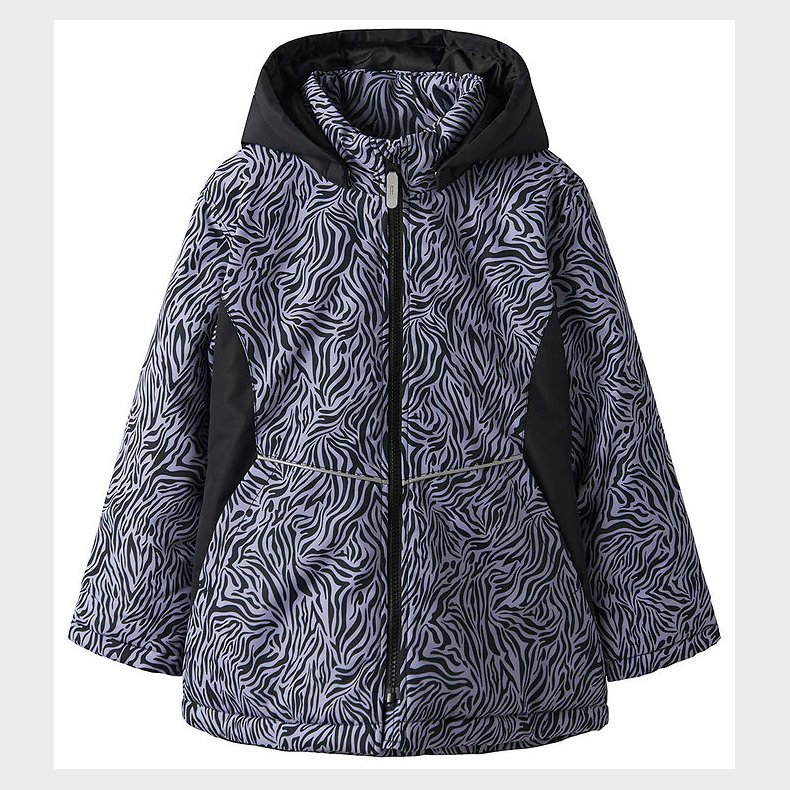 Name It Vinterjakke - Noos - NkfMaxi - Black/ZEBRA