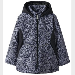 Name It Vinterjakke - Noos - NkfMaxi - Black/ZEBRA