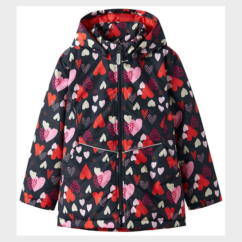 Name It Vinterjakke - Noos - NkfMaxi - Dark Sapphire/HEART