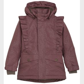 En Fant Vinterjakke - Rose Taupe m. Guldprikker/Fl�ser