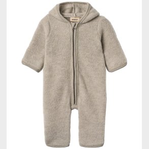 Wheat Heldragt - Uldfleece - Ata - Khaki Melange