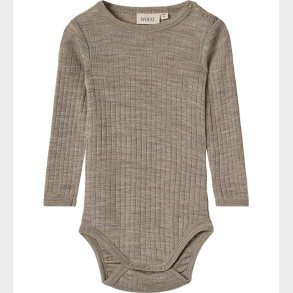 Wheat Body l/ - Uld/Silke - Liea - khaki melange
