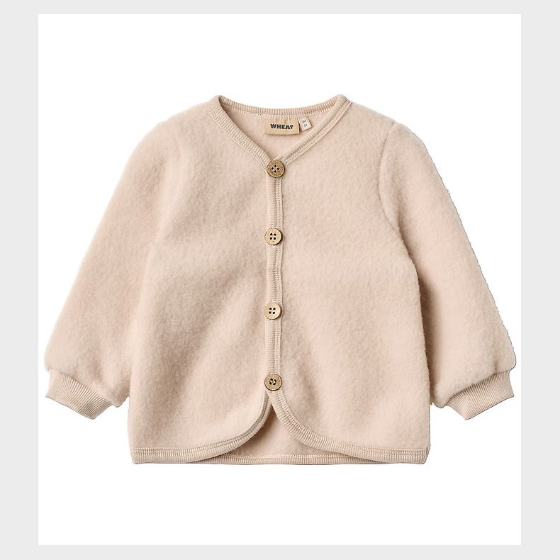 Wheat Cardigan - Uld - Fleece - Kari - Pale Lilac