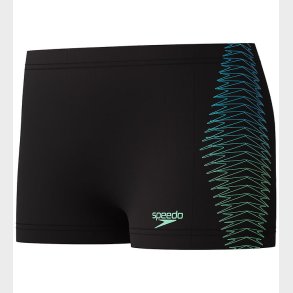Speedo Badebukser - Plastisol Placement - Sort m. Grn
