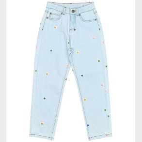 The New Jeans - Mom Fit - TnPorcha - Light Blue Denim m. Blomste