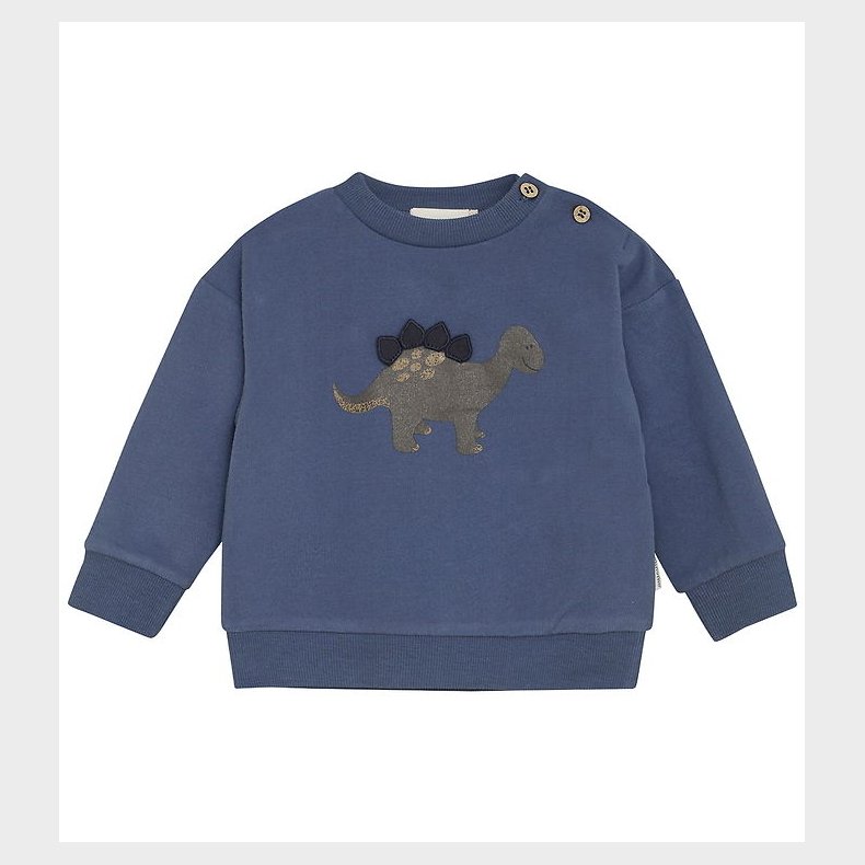Minymo Sweatshirt - Vintage Indigo m. Dino