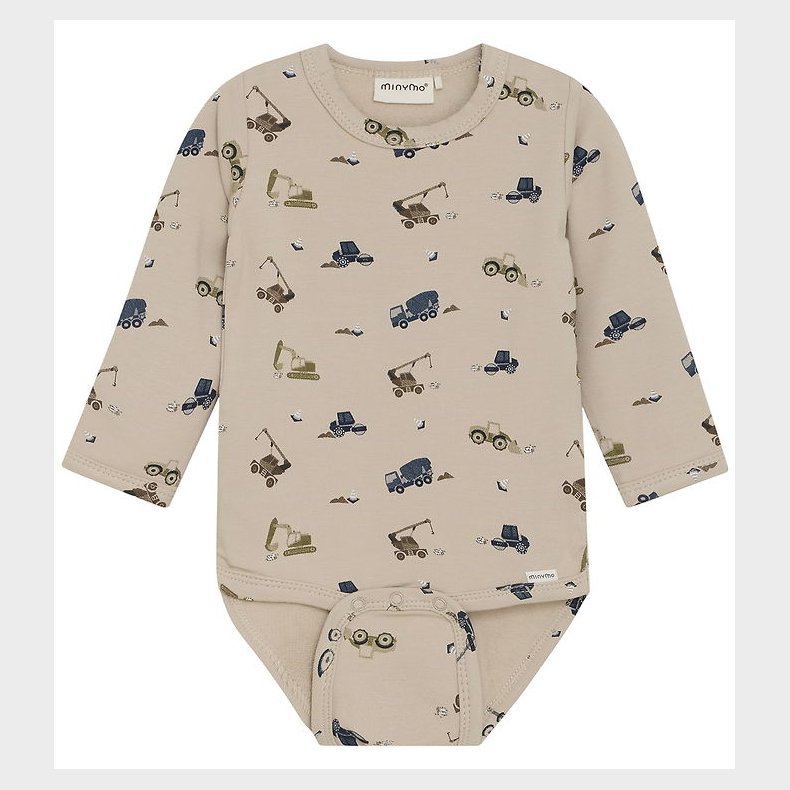 Minymo Body l/� - Sweat - Oxford Tan m. Arbejdsbiler
