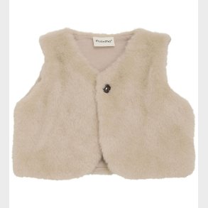 Minymo Vest - Imiteret Pels - Smoke Gray