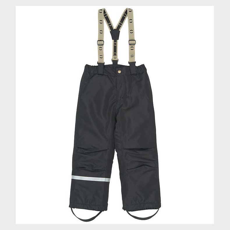 Mikk-Line Skibukser m. Seler - Recycled - Sort