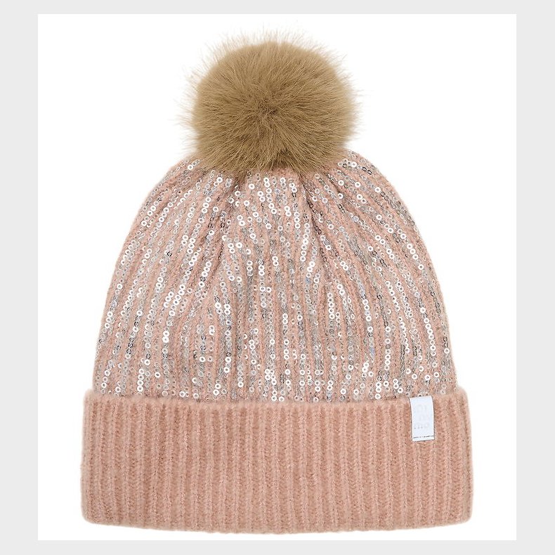 Minymo Hue - Strik - Misty Rose m. Pailletter/Kvast