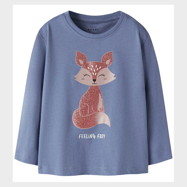 Name It Bluse - NmfVeen - Blue Ice/Foxy