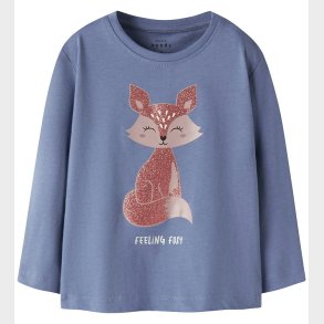 Name It Bluse - NmfVeen - Blue Ice/Foxy