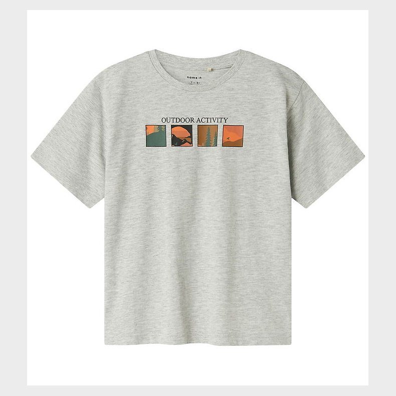 Name It T-shirt - NkmOrland - Grey Melange