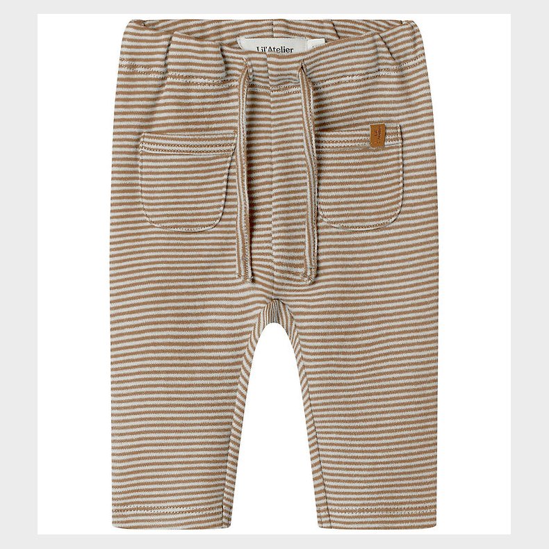 Lil Atelier Bukser - NbmOhio - Turtledove/Sepia Tint