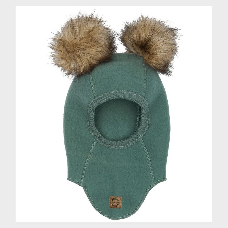 Mikk-Line Elefanthue - Uld - 1-lags - Balsam Green m. Kvaste