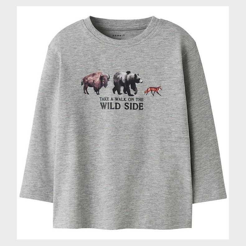Name It Bluse - NmmOris - Grmeleret m. Dyr