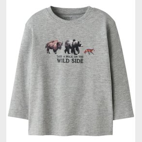 Name It Bluse - NmmOris - Grmeleret m. Dyr