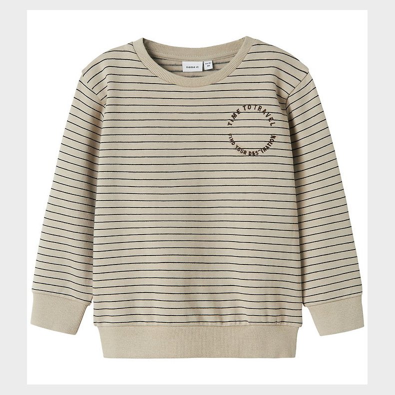 Name It Sweatshirt - NmmOmero - Island Fossil m. Striber