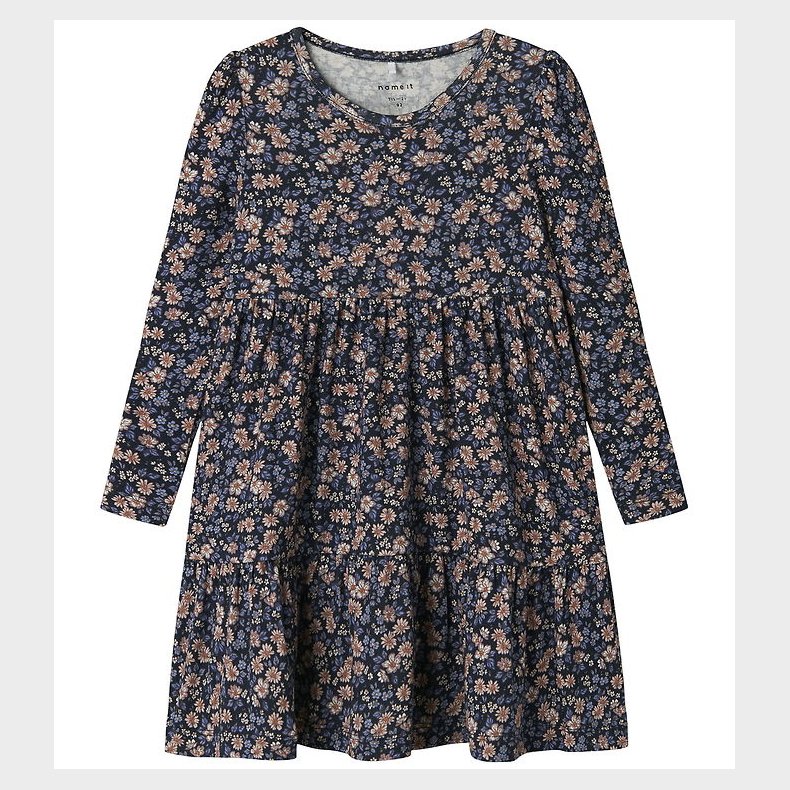 Name It Kjole - NmfOalia - Navy Blazer m. Blomster