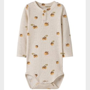 Name It Body l/ - Rib - NbmOlyan - Peyote Melange m. Agern