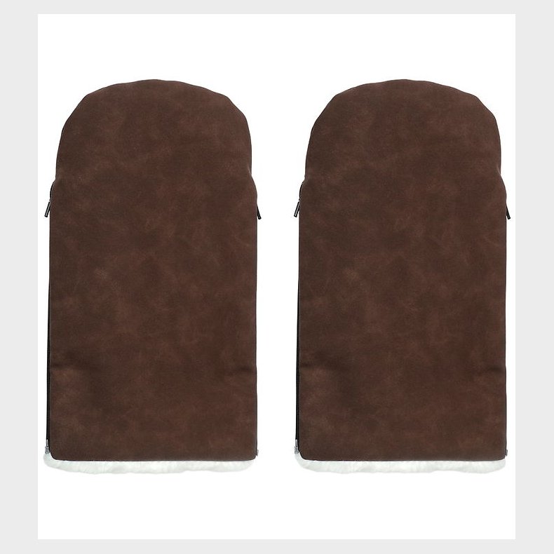KongWalther Barnevognshandsker - �sterbro - Chocolate Brown Faux