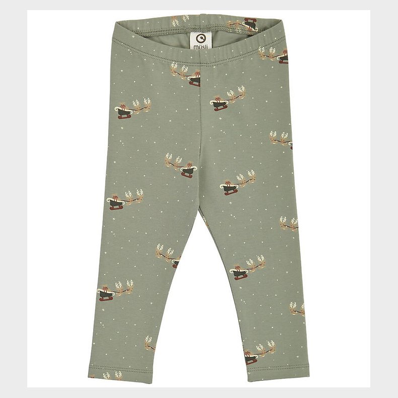 Msli Leggings - Christmas - Shadow/Deep Green/Balsam Cream
