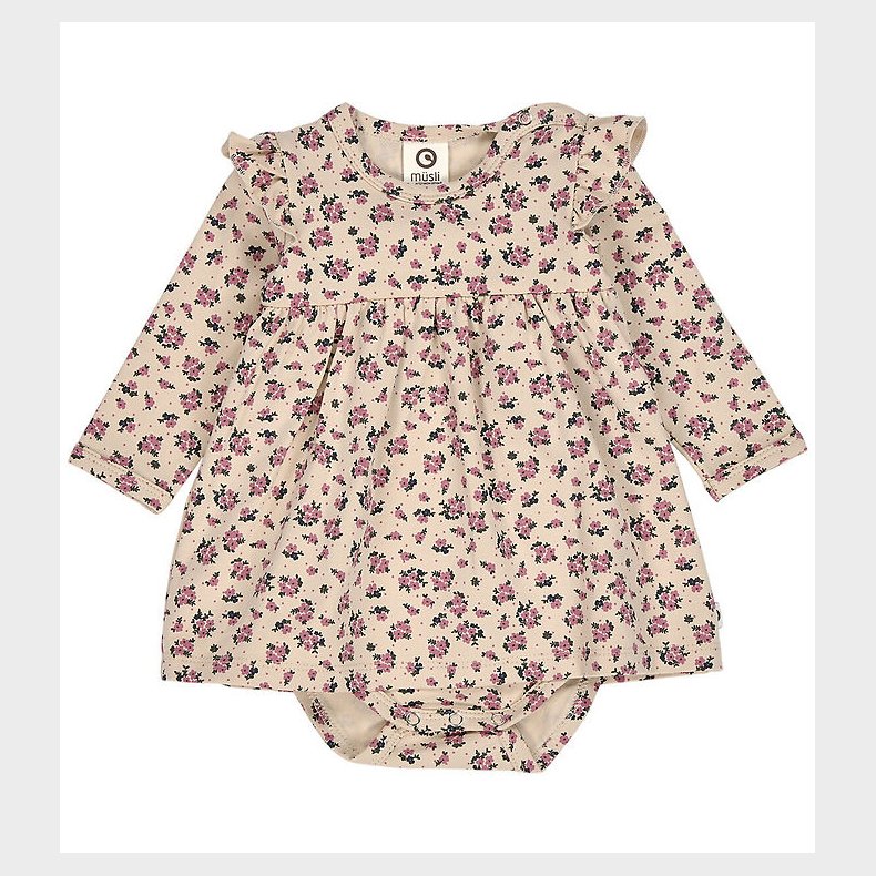 M�sli Kjolebody l/� - Zinna - Oak/Nostalgia Rose/Deep Green