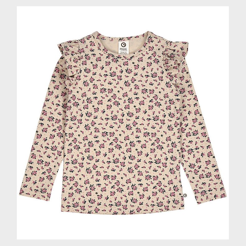 M�sli Bluse - Zinna - Oak/Nostalgia Rose/Deep Green