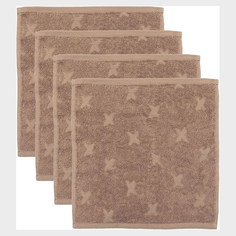 Msli Vaskeklude - 4-pak - Walnut