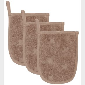 Msli Badehandsker - 3-pak - 14x18 cm - Walnut