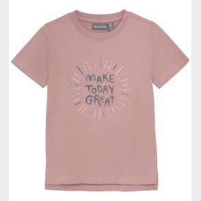 Color Kids T-shirt - w. Print - Woodrose