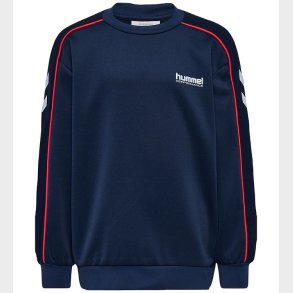 Hummel Sweatshirt - hmlJR - Interlock Crewneck - Dress Blues