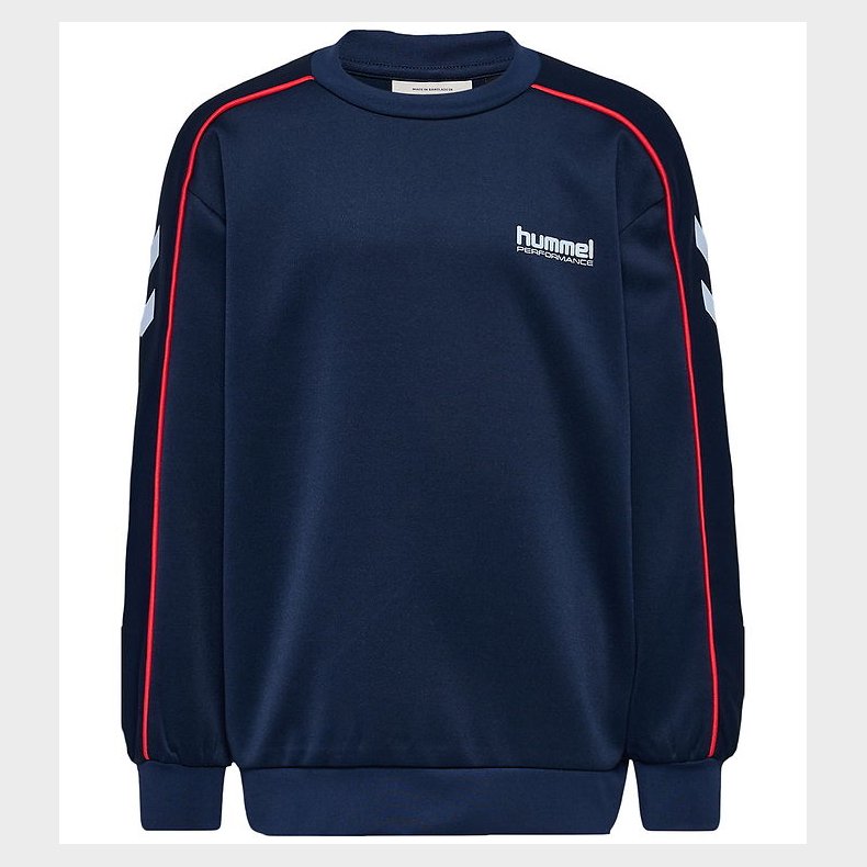Hummel Sweatshirt - hmlJR - Interlock Crewneck - Dress Blues