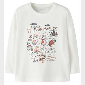 Name It Bluse - NmmVux - Cloud Dancer/Map