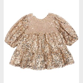 Konges Sl�jd Kjole - Lila Sequins Bow - Gold Glitter