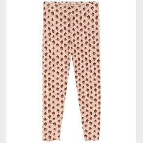 Konges Sljd Leggings - Rib - Nia - Ruby Rose m. Hulmnster