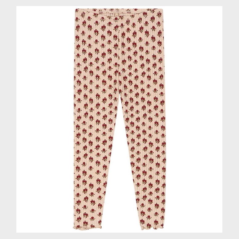 Konges Sljd Leggings - Rib - Nia - Ruby Rose m. Hulmnster