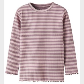 Name It Bluse - Rib - NmfVemma - Toadstool/Burnished Lilac