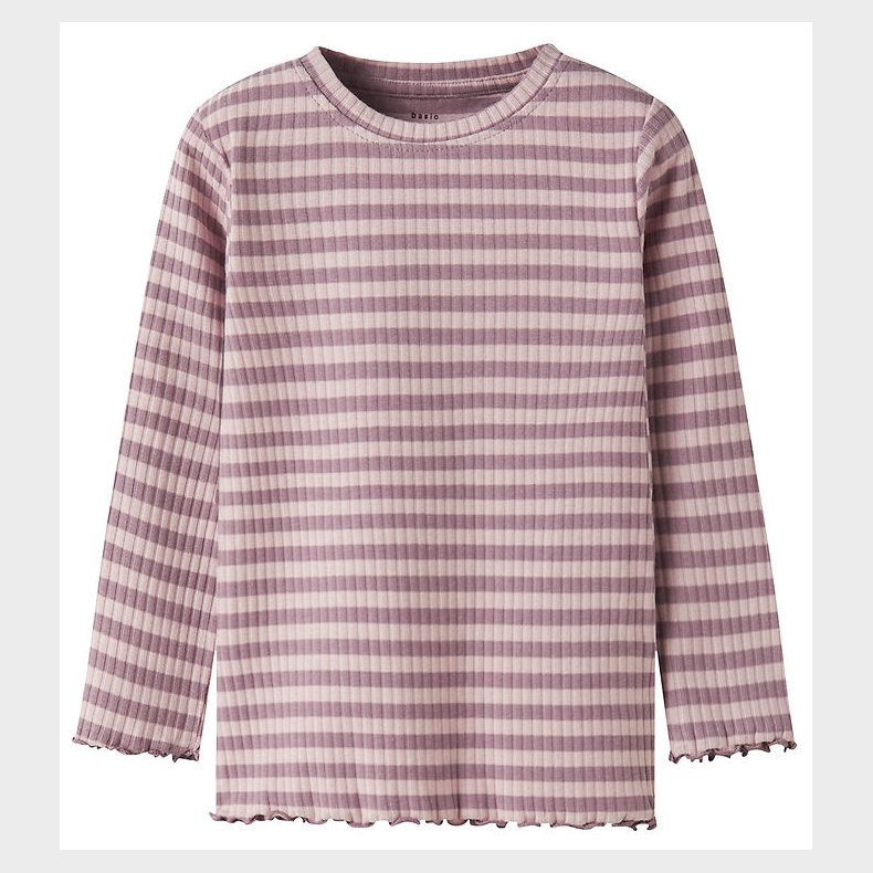 Name It Bluse - Rib - NmfVemma - Toadstool/Burnished Lilac