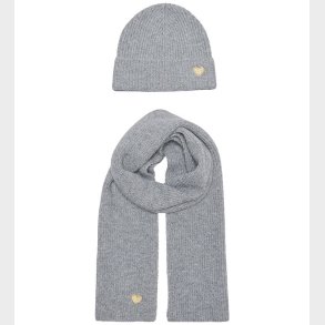 Kids Only Hue og Trklde - Strik - KogAvery - Light Grey Melang