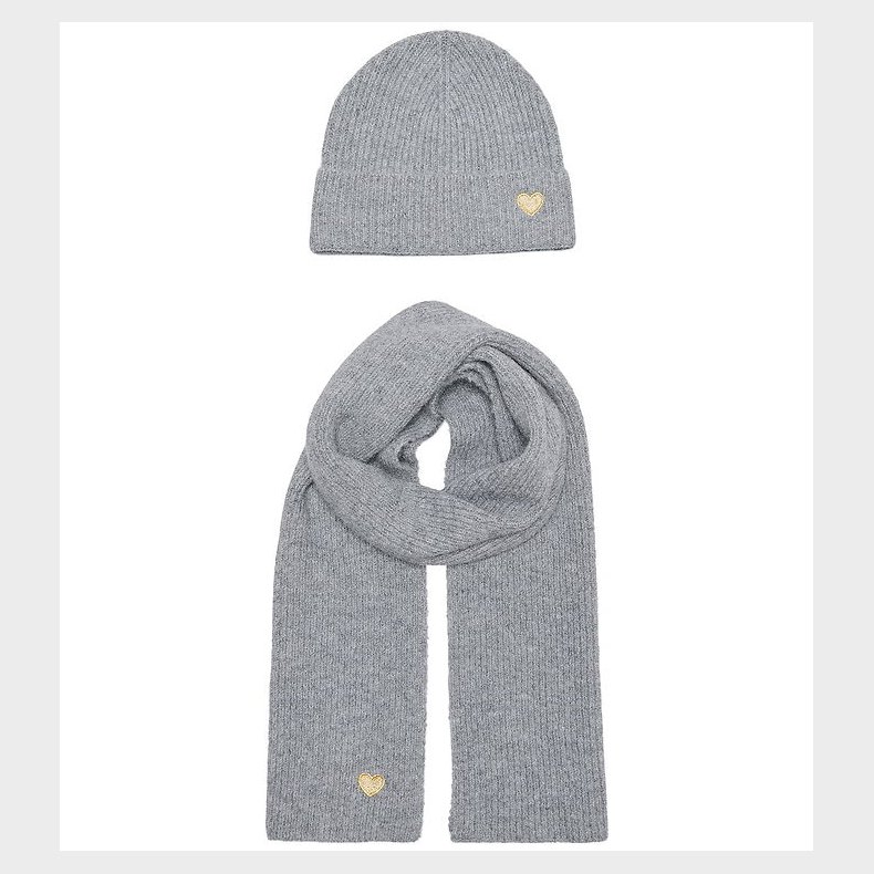 Kids Only Hue og Trklde - Strik - KogAvery - Light Grey Melang